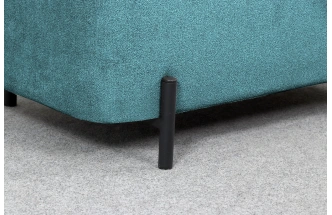 Банкетка Портленд, мягкая, на ножках, ткань торонто зеленый