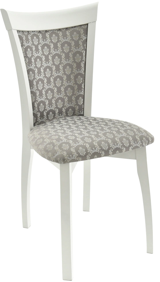 Стул Тулон, мягкий, стефани 149-2, жаккард, каркас эмаль белая