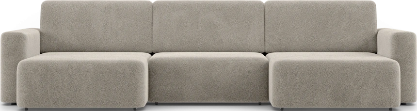 Диван П-образный трехместный Дарио, модель 144, OVIS 13 (серый)