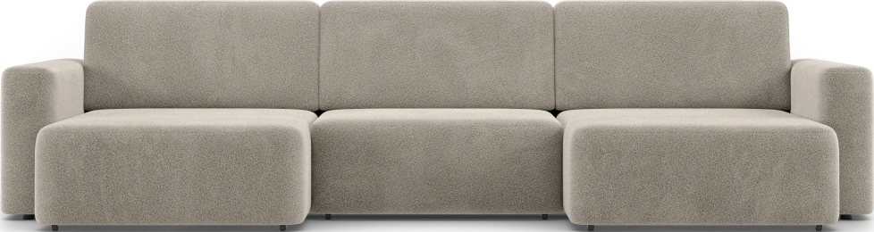 Диван П-образный трехместный Дарио, модель 144, OVIS 13 (серый)