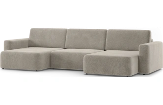 Диван П-образный трехместный Дарио, модель 144, OVIS 13 (серый)