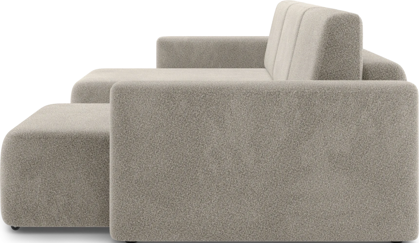 Диван П-образный трехместный Дарио, модель 144, OVIS 13 (серый)