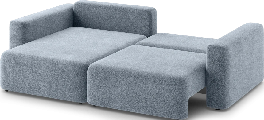 Диван угловой двухместный Дарио, модель 144, OVIS 78 (синий)