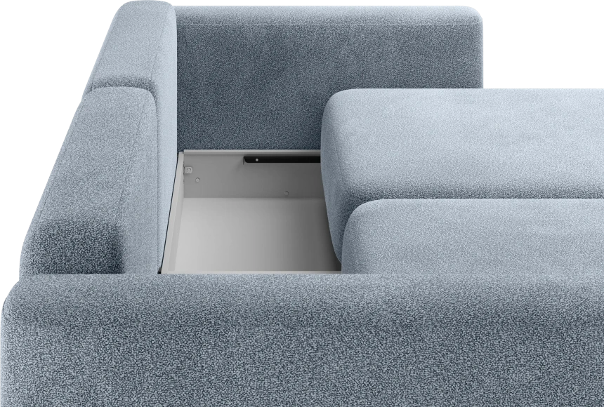 Диван угловой двухместный Дарио, модель 144, OVIS 78 (синий)