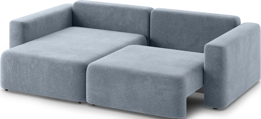 Диван угловой двухместный Дарио, модель 144, OVIS 78 (синий)