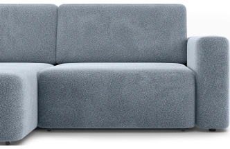 Диван угловой двухместный Дарио, модель 144, OVIS 78 (синий)