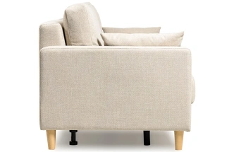 Диван прямой двухместный Дилан, Forte Linen (бежевый)