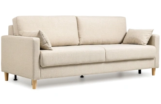Диван прямой двухместный Дилан, Forte Linen (бежевый)