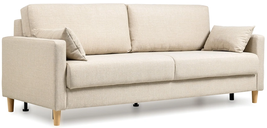 Диван прямой двухместный Дилан, Forte Linen (бежевый)