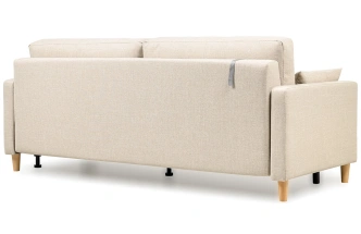 Диван прямой двухместный Дилан, Forte Linen (бежевый)