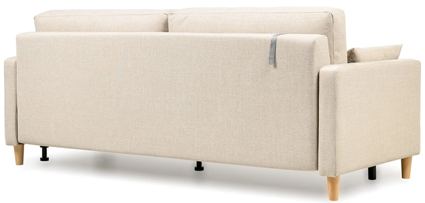 Диван прямой двухместный Дилан, Forte Linen (бежевый)
