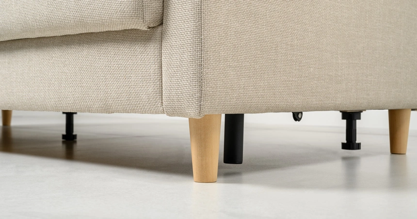 Диван прямой двухместный Дилан, Forte Linen (бежевый)