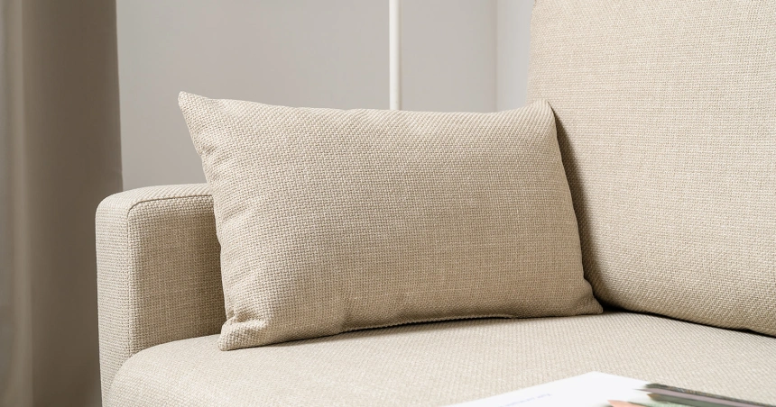 Диван прямой двухместный Дилан, Forte Linen (бежевый)