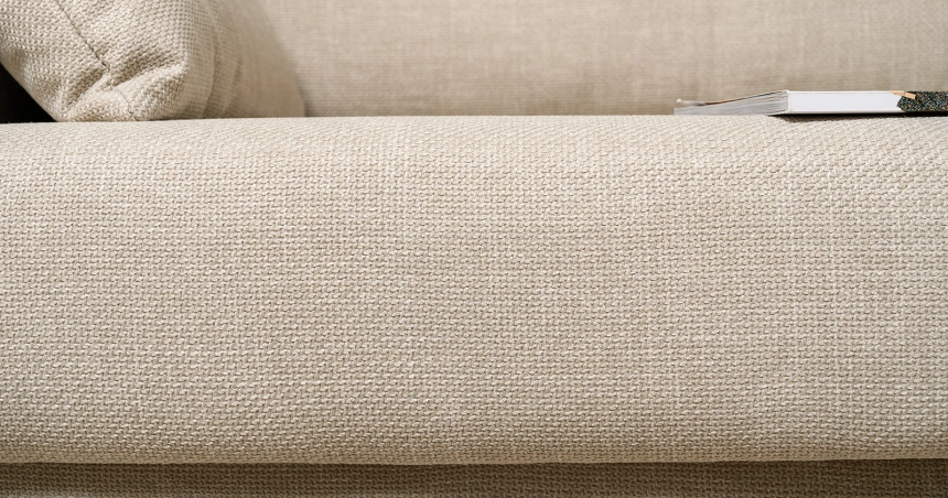 Диван прямой двухместный Дилан, Forte Linen (бежевый)