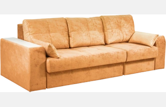 Диван прямой Остин 2, Siesta terracota, декор Рамух белый