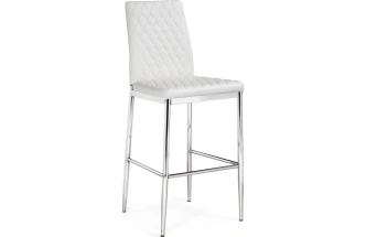 Барный стул Teon, белый / хром