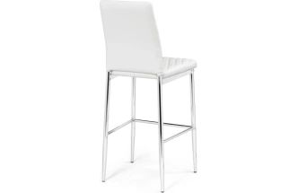 Барный стул Teon, белый / хром