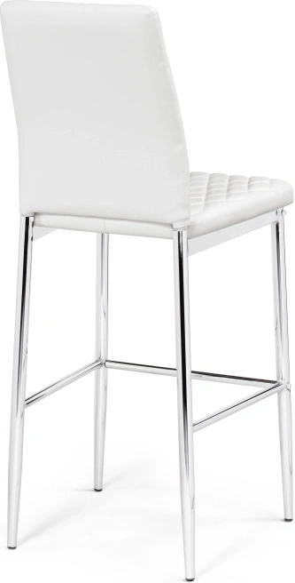 Барный стул Teon, белый / хром
