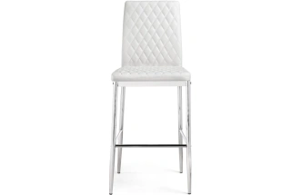 Барный стул Teon, белый / хром