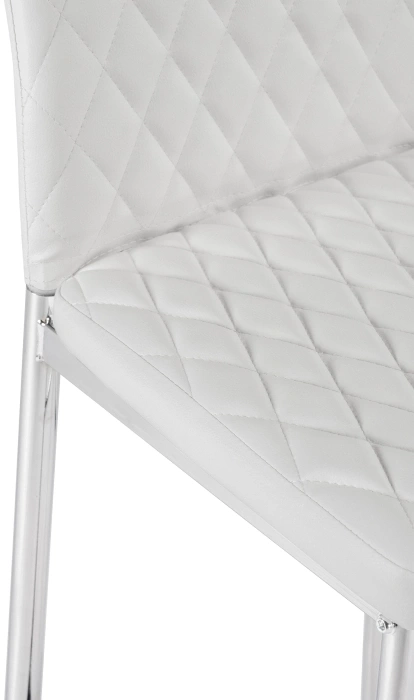 Барный стул Teon, белый / хром