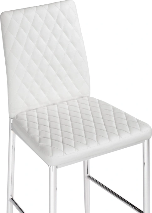 Барный стул Teon, белый / хром