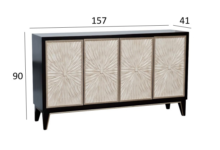 Комод ART-2921-SA, с полками