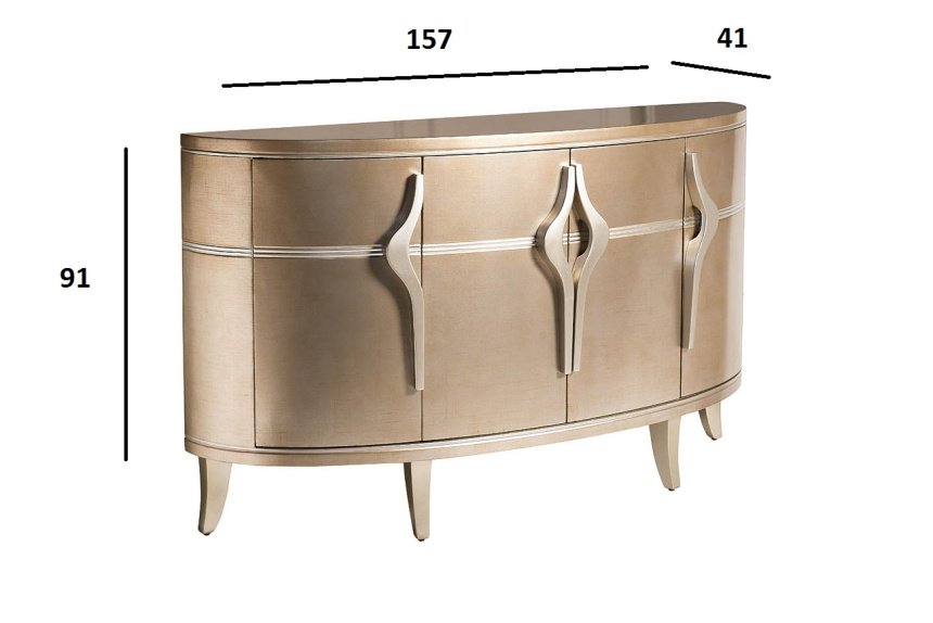 Комод ART-4500-S, с полками