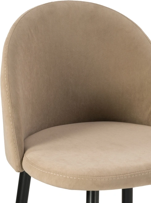 Полубарный стул Амизуре, бежевый / черный матовый