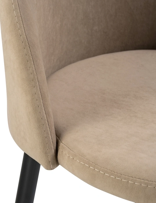 Полубарный стул Амизуре, бежевый / черный матовый