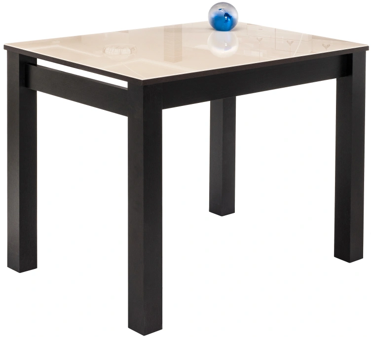 Кухонный стол Раймунд, стекло, венге / бежевый