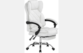 Компьютерное кресло Kolson, мягкое, whitе