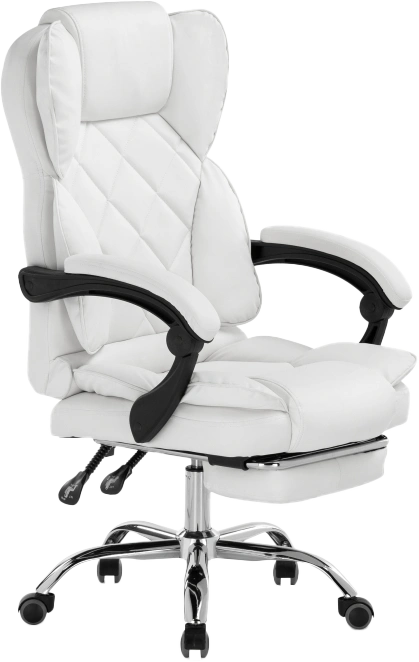 Компьютерное кресло Kolson, мягкое, whitе