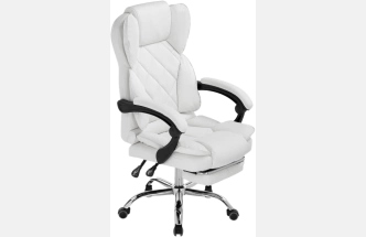 Компьютерное кресло Kolson, мягкое, whitе