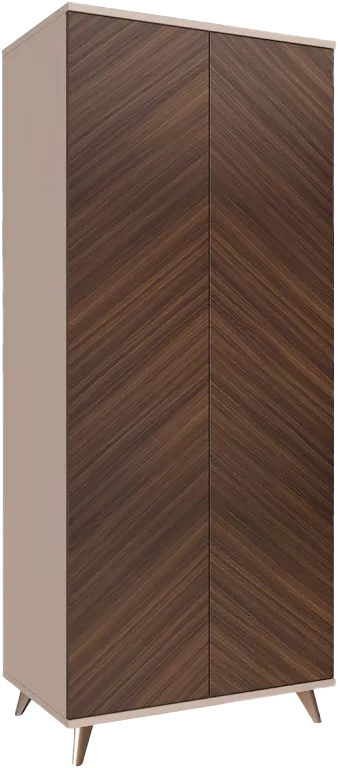 Шкаф 2-х дверный Хармони, Бежевый / Древесный