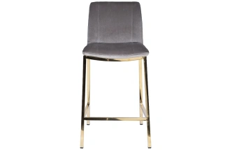 Барный стул 30C-DX-2091 GRE, велюр, серый