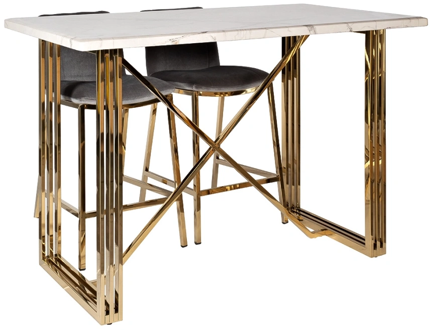 Барный стул 30C-DX-2091 GRE, велюр, серый