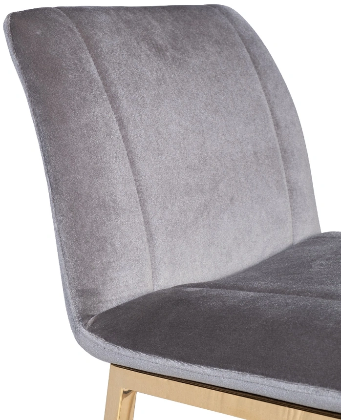 Барный стул 30C-DX-2091 GRE, велюр, серый