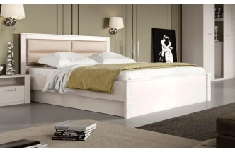 Кровать Элана 160, двуспальная, бодега белая