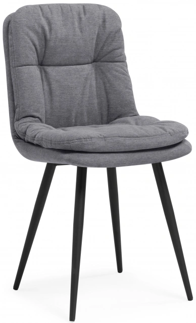 Стул Майк, мягкий, темно-серый / черный