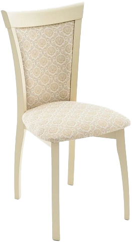 Стул Тулон, мягкий, фермо 160-1, жаккард, каркас слоновая кость