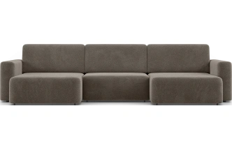 Диван П-образный трехместный Дарио, модель 144, OVIS 30 (коричневый)