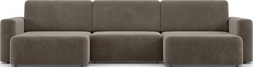Диван П-образный трехместный Дарио, модель 144, OVIS 30 (коричневый)