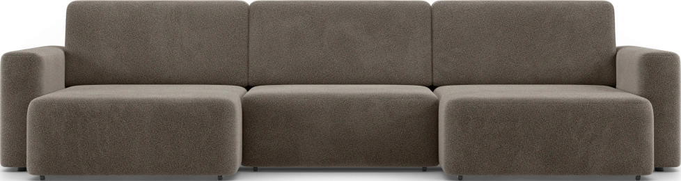 Диван П-образный трехместный Дарио, модель 144, OVIS 30 (коричневый)