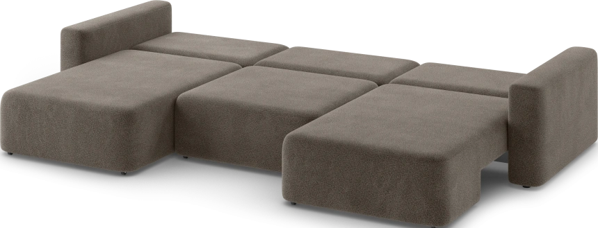 Диван П-образный трехместный Дарио, модель 144, OVIS 30 (коричневый)