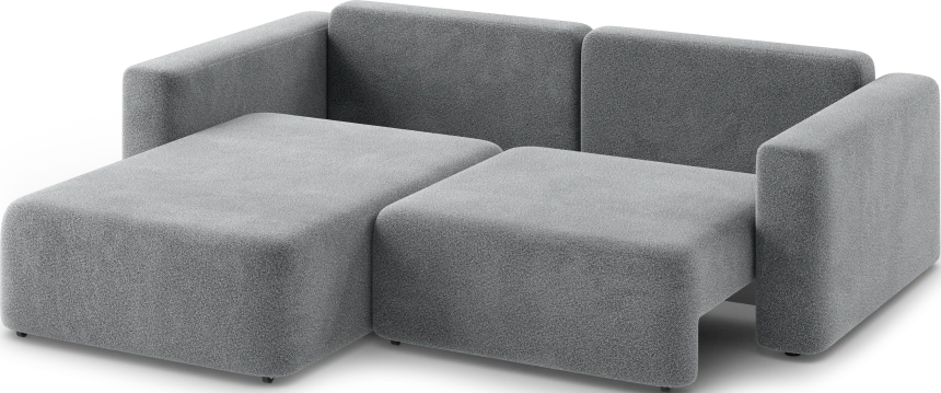 Диван угловой двухместный Дарио, модель 144, OVIS 83 (темно-серый)