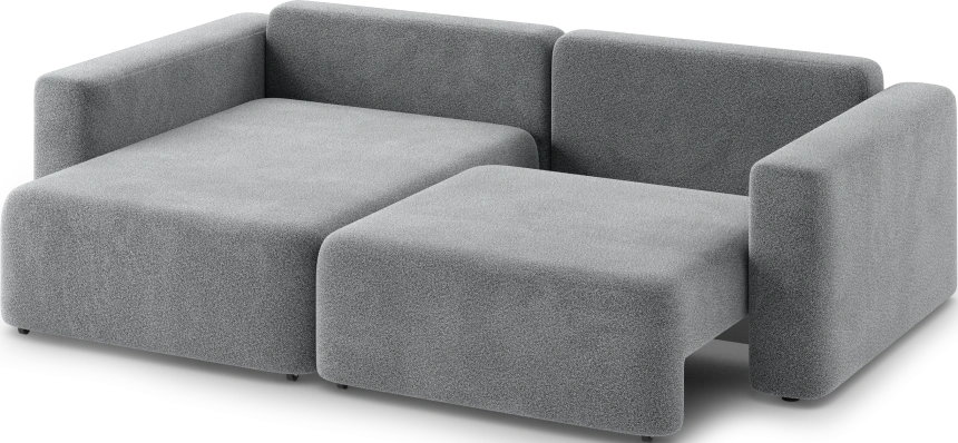Диван угловой двухместный Дарио, модель 144, OVIS 83 (темно-серый)