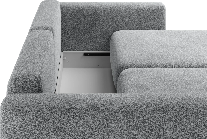 Диван угловой двухместный Дарио, модель 144, OVIS 83 (темно-серый)