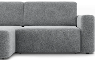 Диван угловой двухместный Дарио, модель 144, OVIS 83 (темно-серый)