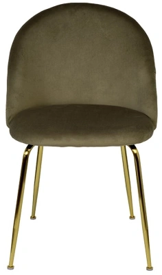 Стул 30C-30177, мягкий, велюр, хаки