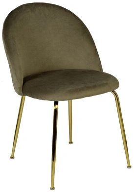 Стул 30C-30177, мягкий, велюр, хаки